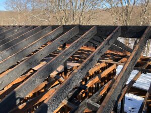 Roof fire damage repair in CT