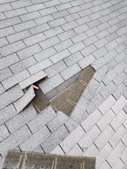 Roof damage repair by emergency roofing contractor in Connecticut